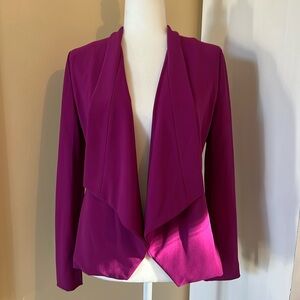 Boston Proper magenta open draped jacket. Xs